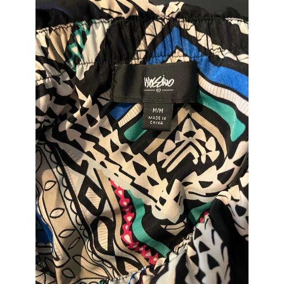 Mossimo Women's strapless maxi dress, waist tie, geometric, polyester, Medium - Picture 4 of 8